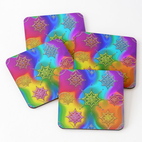 Item preview, Vibrant Psychedelic Mandala Rainbow Spiritual Pattern designed and sold by Good Vibes .