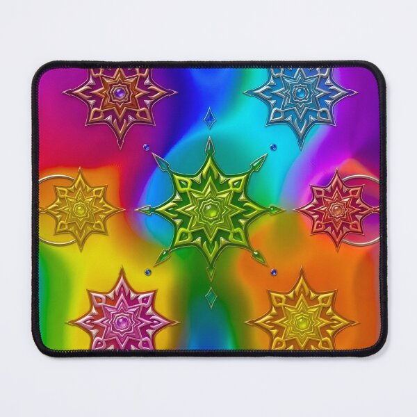 Item preview, Vibrant Psychedelic Mandala Rainbow Spiritual Pattern designed and sold by Good Vibes .
