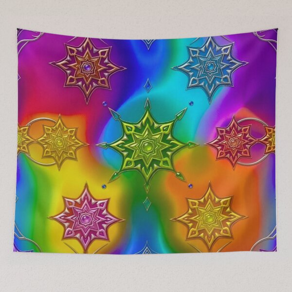 Item preview, Vibrant Psychedelic Mandala Rainbow Spiritual Pattern designed and sold by Good Vibes .