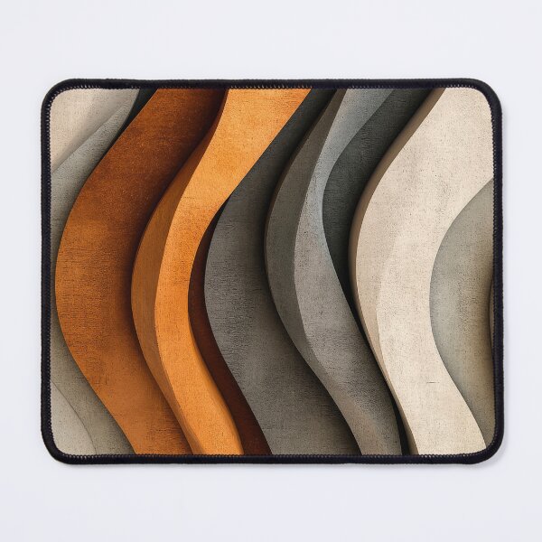 Item preview, Earth Tones, Gray, And Cream Smoky Abstract Waves designed and sold by DEC02.