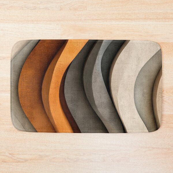Item preview, Earth Tones, Gray, And Cream Smoky Abstract Waves designed and sold by DEC02.
