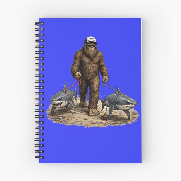 Item preview, Bigfoot Walking Sharks Funny Cryptid Pooping Shark designed and sold by Willyboy16.