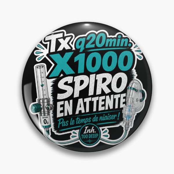 Item preview, Tx q20min. X1000 – Spiro on standby, no time to waste! | Respiratory Therapist designed and sold by CollectionsJEm.