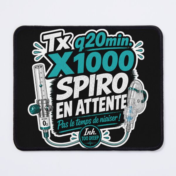 Item preview, Tx q20min. X1000 – Spiro on standby, no time to waste! | Respiratory Therapist designed and sold by CollectionsJEm.