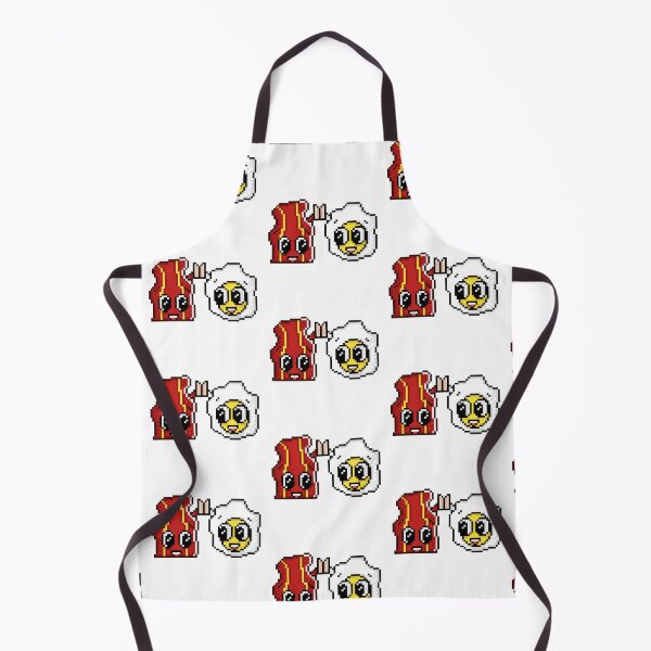 Item preview, Cute Bacon and Egg High Five Pixel Art designed and sold by RetroRlx.