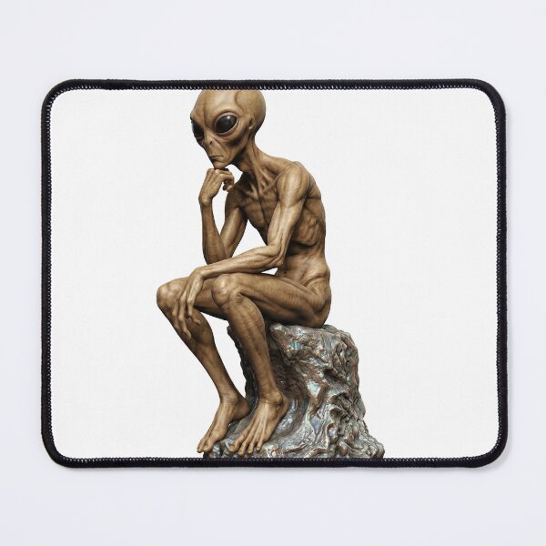 Item preview, Alien Bronze Thinker Statue designed and sold by AliensIRL.