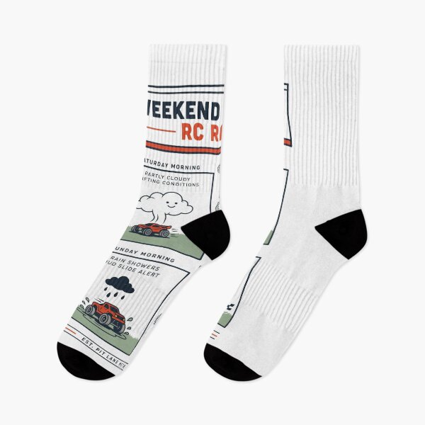 Item preview, Weekend Forecast RC Racing – Funny RC Car Weather Report designed and sold by No Excuses Supply.