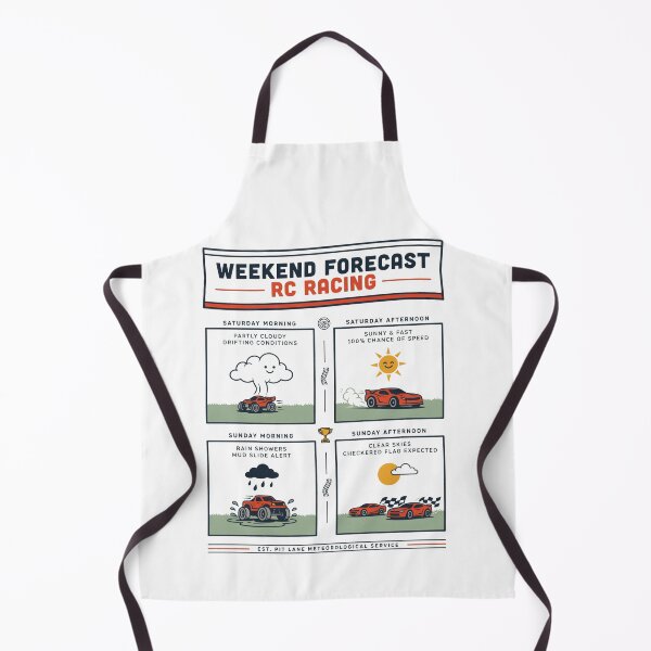 Item preview, Weekend Forecast RC Racing – Funny RC Car Weather Report designed and sold by No Excuses Supply.