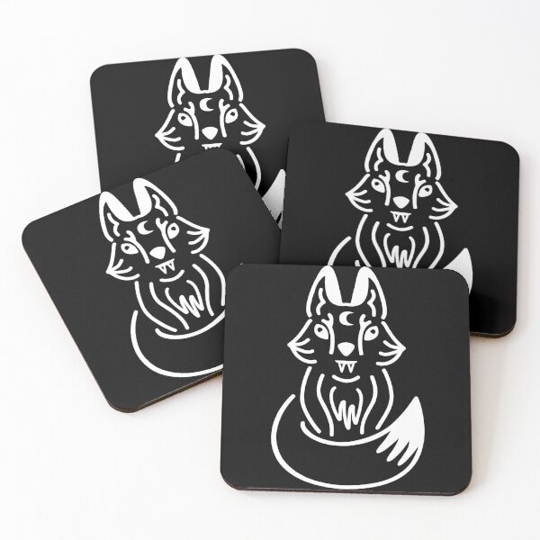 Item preview, Mystical Lunar Fox designed and sold by MamanPieuvreSolo - Créatrice d’illustrations.