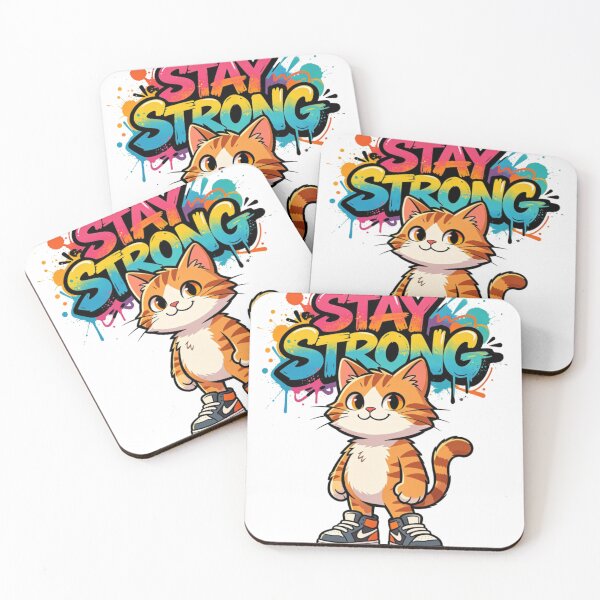 Item preview, Stay Strong Cat Street Art designed and sold by LINSSEX Style • Urban & Sport Streetwear.