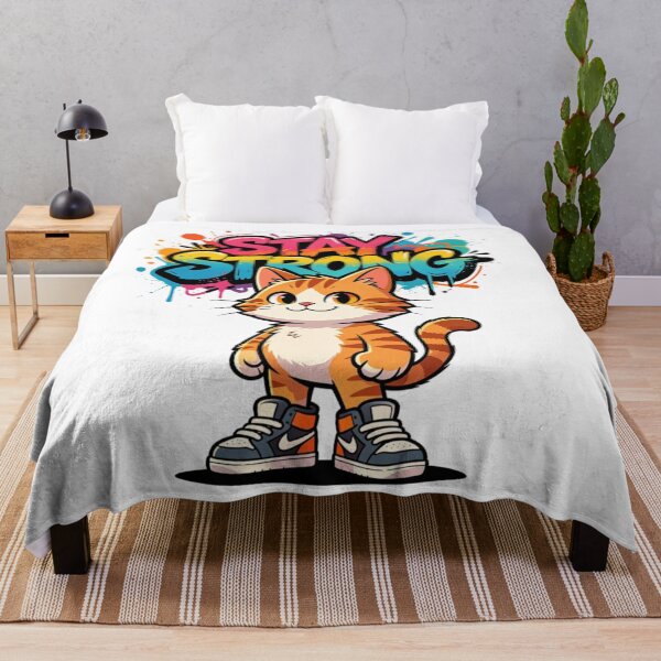 Item preview, Stay Strong Cat Street Art designed and sold by LINSSEX Style • Urban & Sport Streetwear.