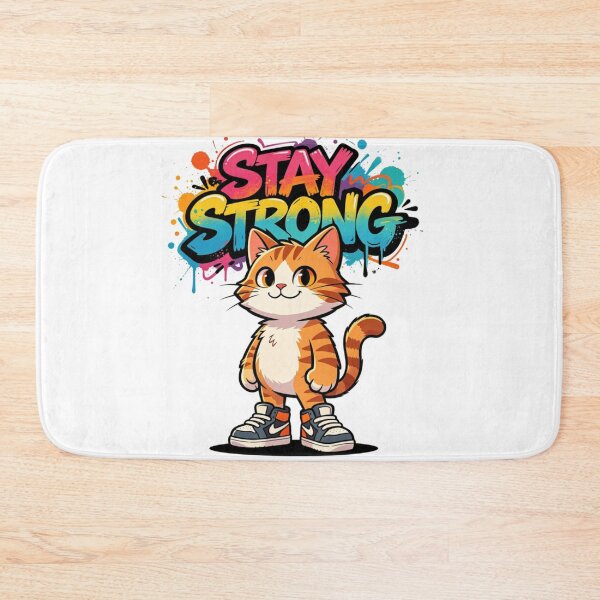 Item preview, Stay Strong Cat Street Art designed and sold by LINSSEX Style • Urban & Sport Streetwear.