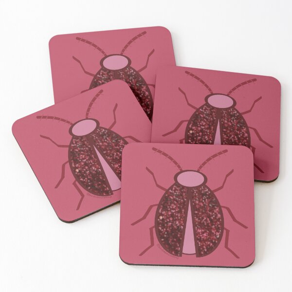 Aperçu de l'œuvre Scarabée rose brillant créée et vendue par birdiebeacrafts.