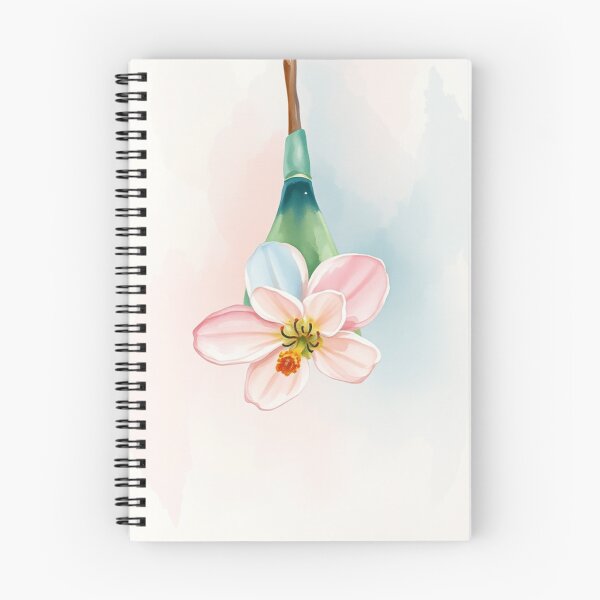 Item preview, Watercolor Hanging Pink Flower Blossom designed and sold by Vida e Arte.