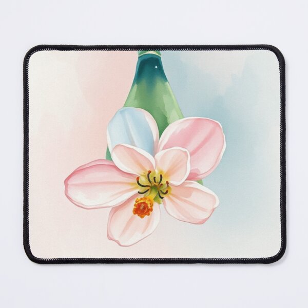 Item preview, Watercolor Hanging Pink Flower Blossom designed and sold by Vida e Arte.