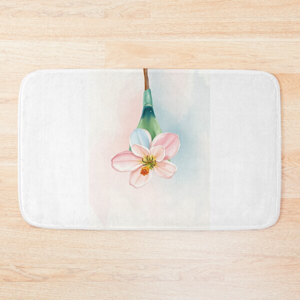 Item preview, Watercolor Hanging Pink Flower Blossom designed and sold by Vida e Arte.
