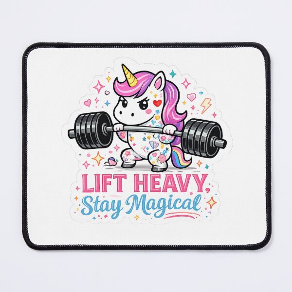Item preview, Lift Heavy Stay Magical Cute Unicorn Gym designed and sold by Digistore1221.