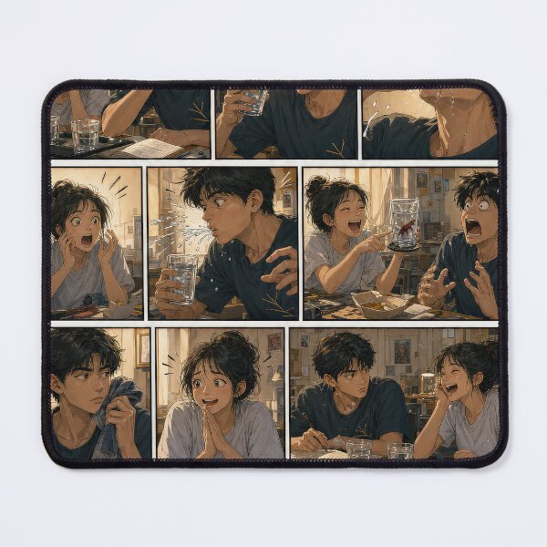 Item preview, Student Life Cozy Reading Room Comic Print designed and sold by Grafititee.