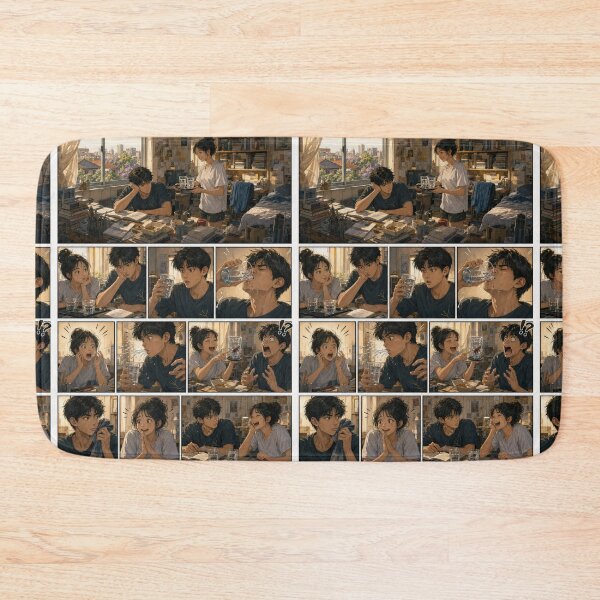 Item preview, Student Life Cozy Reading Room Comic Print designed and sold by Grafititee.