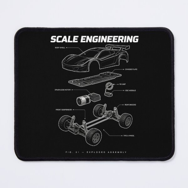 Item preview, Scale Engineering – RC Car Exploded Blueprint designed and sold by No Excuses Supply.