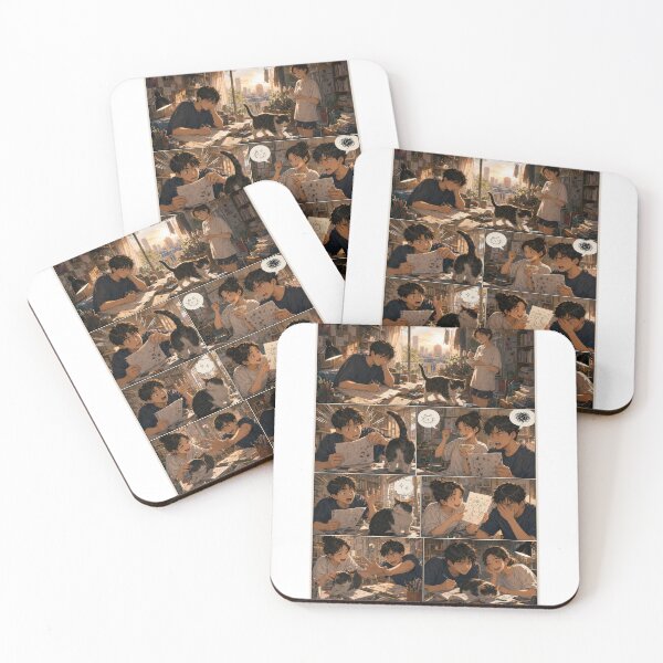 Item preview, Student Life Cozy Reading Room Comic Print designed and sold by Grafititee.