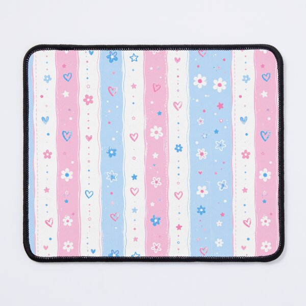 Item preview, Pastel Floral Stripe Phone Case Gift For Girls | Cute Pink And Blue Heart Journal For Mom | Whimsical Daisy Striped Blanket For Grandma | Aesthetic Soft Stripe Tote Bag for Students designed and sold by VivaFy.