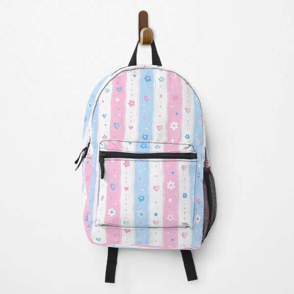 Item preview, Pastel Floral Stripe Phone Case Gift For Girls | Cute Pink And Blue Heart Journal For Mom | Whimsical Daisy Striped Blanket For Grandma | Aesthetic Soft Stripe Tote Bag for Students designed and sold by VivaFy.