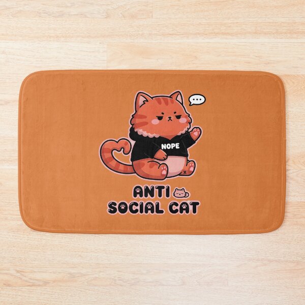 Item preview, Nope, nope! I am just anti-social cat designed and sold by ParadoxParadox.