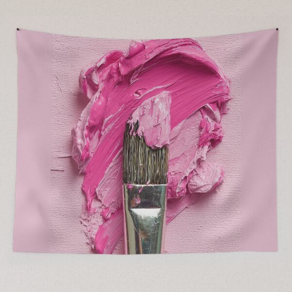 Item preview, Textured Pink Paint Stroke and Brush Art designed and sold by colorful-white.