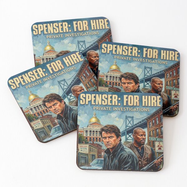 Item preview, Spenser For Hire Private Investigations Boston Retro Crime Drama Art designed and sold by Art's Diner.