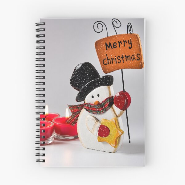 Item preview, Merry Christmas Snowman with Candles – Festive Holiday Decoration designed and sold by Kimberly Palmer.