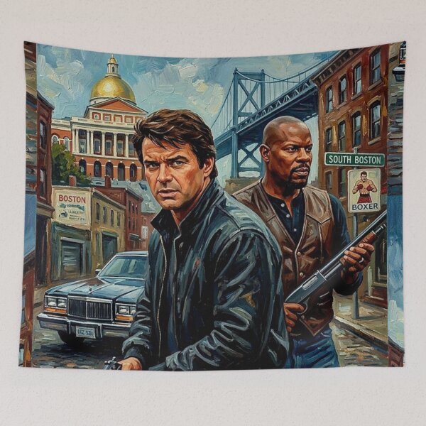Item preview, Spenser For Hire Private Investigations Boston Retro Crime Drama Art designed and sold by Art's Diner.