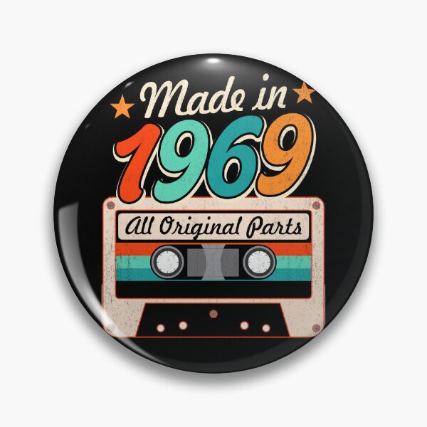 Item preview, Made in 1969 Vintage Original Parts, 57th Birthday Retro Cassette Tape Gift designed and sold by FernaRoje.