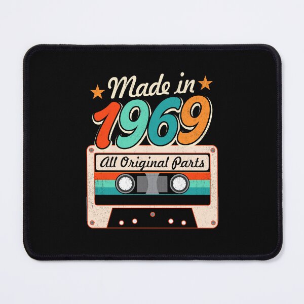 Item preview, Made in 1969 Vintage Original Parts, 57th Birthday Retro Cassette Tape Gift designed and sold by FernaRoje.