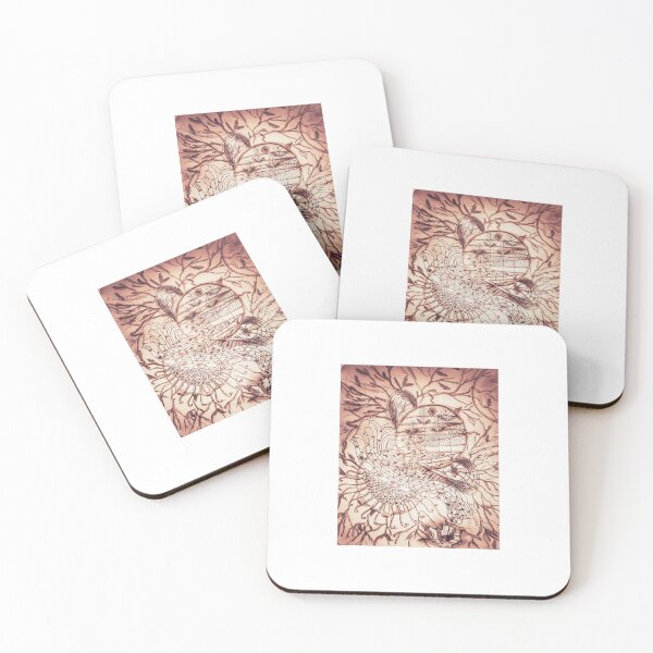 Item preview, Abeja abstracta en el jardín designed and sold by Whispering Grace Studio.