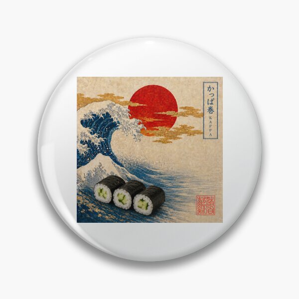 Item preview, Kappa Maki Cucumber Roll — Ukiyo-e Japanese Sushi Art Tee designed and sold by nurusubetei.