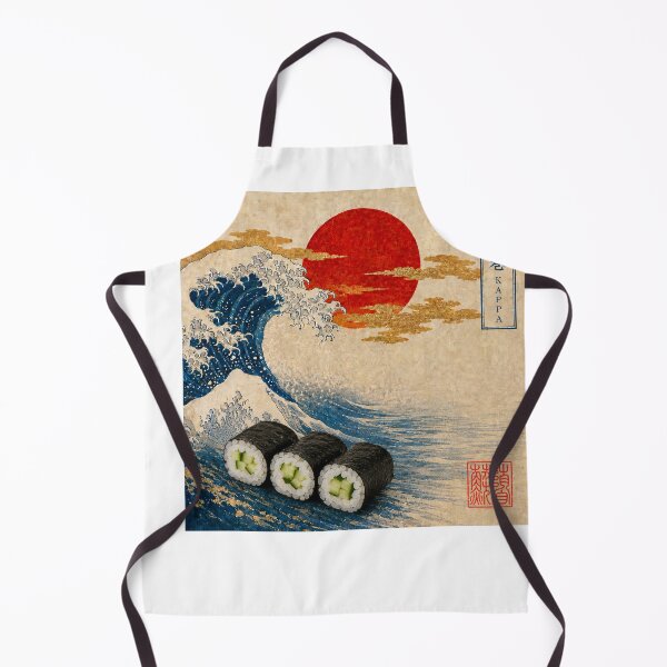 Item preview, Kappa Maki Cucumber Roll — Ukiyo-e Japanese Sushi Art Tee designed and sold by nurusubetei.