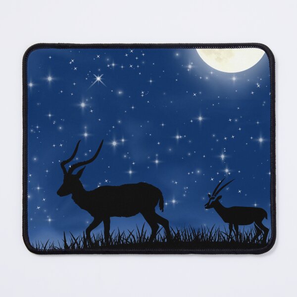 Item preview, Enchanting Moonlight Gazelle Night | Dreamy Wildlife Nature Art Nature Lover designed and sold by Art IN Pack.