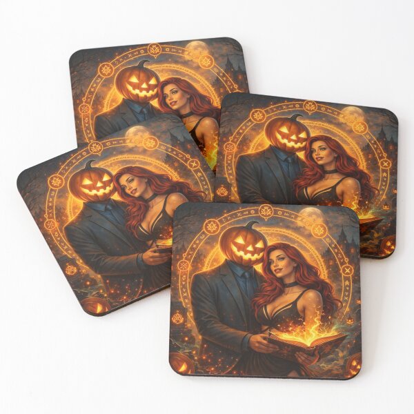 Item preview, Headless Horseman Enchanted Spellbook – Romantic Halloween Fantasy Art Print designed and sold by TheHorsemanRidesAgain.