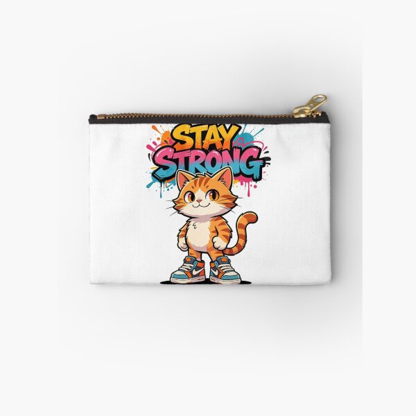 Item preview, Stay Strong Cat Graffiti Art designed and sold by LINSSEX Style • Urban & Sport Streetwear.