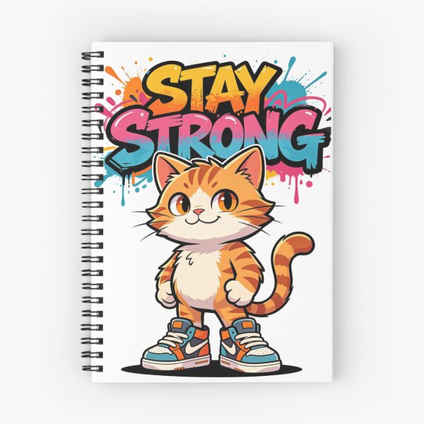 Item preview, Stay Strong Cat Graffiti Art designed and sold by LINSSEX Style • Urban & Sport Streetwear.