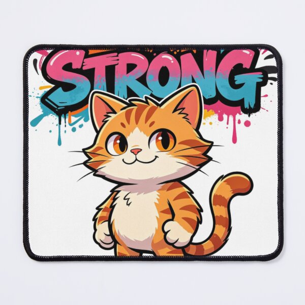 Item preview, Stay Strong Cat Graffiti Art designed and sold by LINSSEX Style • Urban & Sport Streetwear.