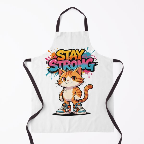 Item preview, Stay Strong Cat Graffiti Art designed and sold by LINSSEX Style • Urban & Sport Streetwear.
