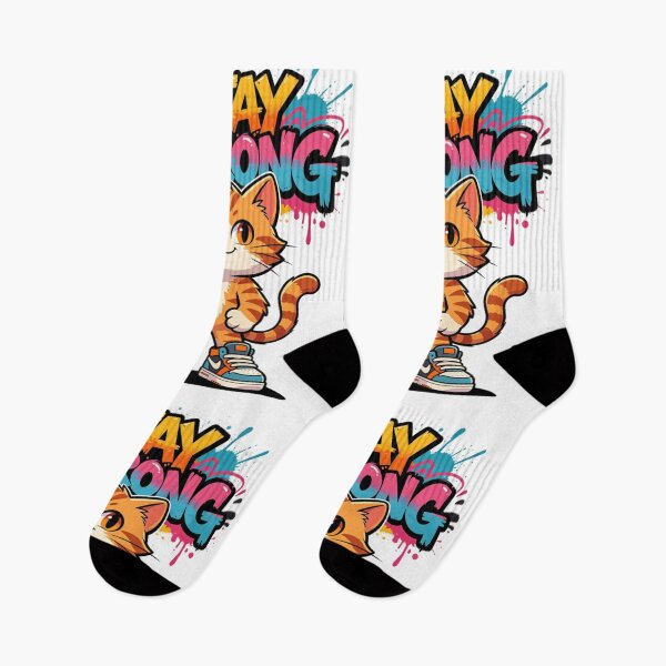 Item preview, Stay Strong Cat Graffiti Art designed and sold by LINSSEX Style • Urban & Sport Streetwear.