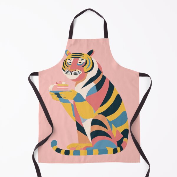 Item preview, TIGER AND CAKE – Modern Home Art Print designed and sold by MarkedArtPrints.