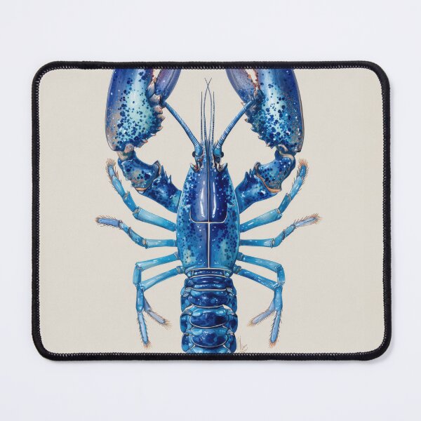 Item preview, BLUE LOBSTER – Modern Home Art Print designed and sold by MarkedArtPrints.