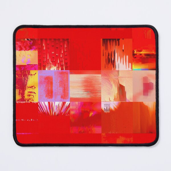 Item preview, Where You Can Gradient Abstract Red Glitch Art Mosaic Cyberpunk Grid Collage designed and sold by Terry Bain.