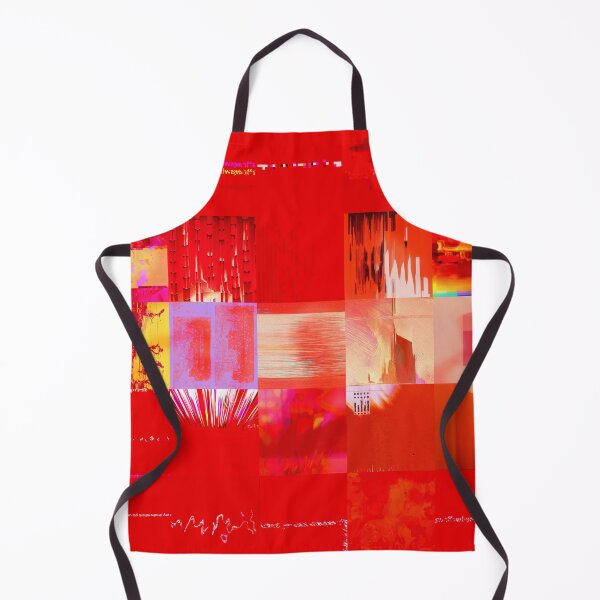 Item preview, Where You Can Gradient Abstract Red Glitch Art Mosaic Cyberpunk Grid Collage designed and sold by Terry Bain.