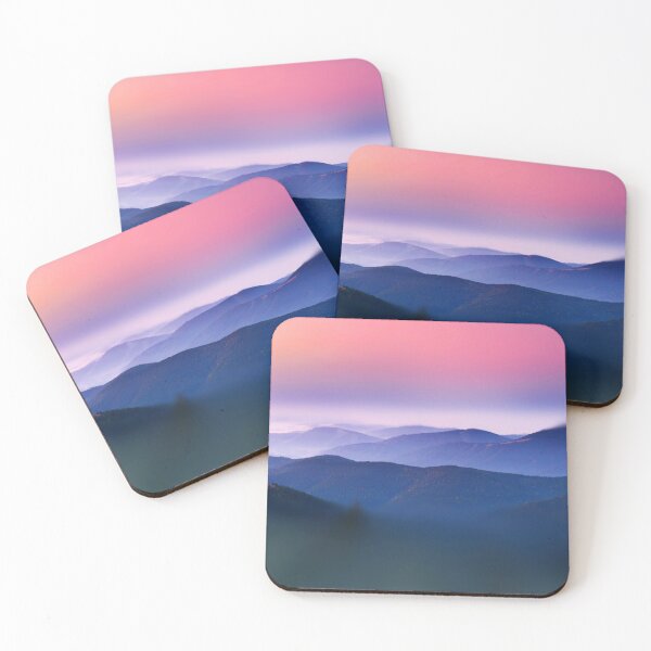 Item preview, Mountaintop Sunset With Dreamlike Blur Aesthetic Digital Art designed and sold by DEC02.