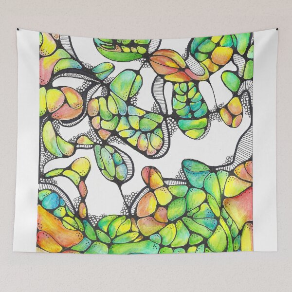 Item preview, Tangled Vines Abstract Watercolor and Linework designed and sold by Color Splash Creations.